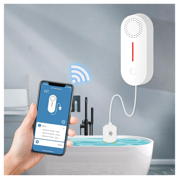 Battery Powered WiFi Water Leak Sensor