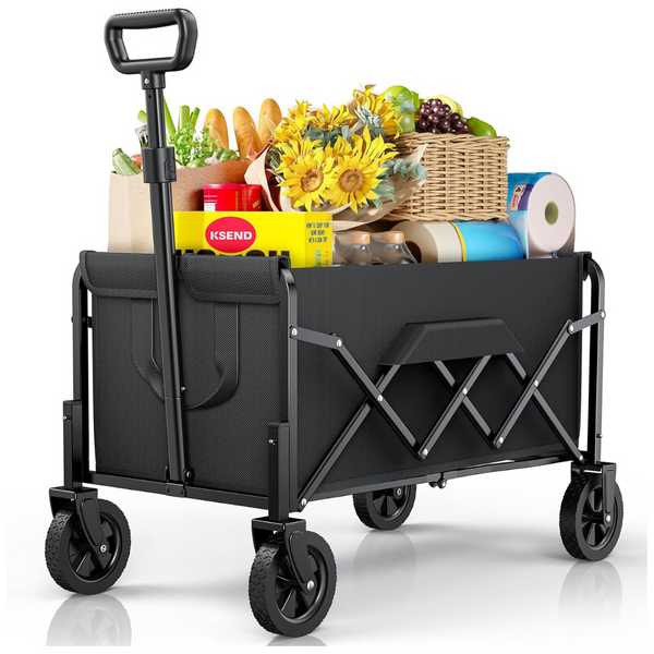 Foldable 200lbs Load Capacity Collapsible Wagon With Wheels