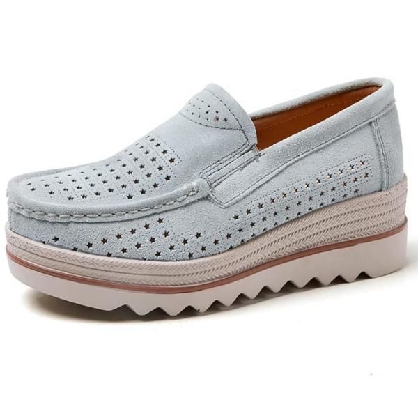 Women Moccasins Wide Low Slip On Loafers