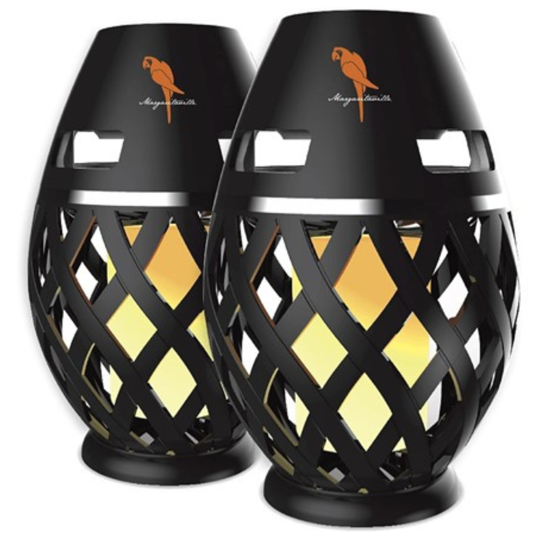 2-Pack Margaritaville Tiki Torch Portable Waterproof Bluetooth Speaker