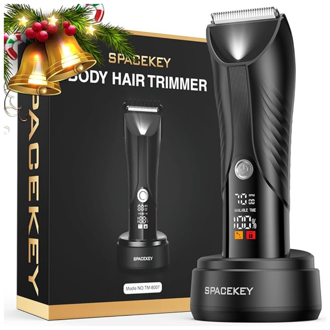 Men's Waterproof Rechargeable Electric Body Hair Trimmer