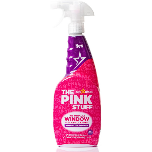 The Pink Stuff Miracle Window and Glass Cleaner Spray, 25.36 Fl Oz