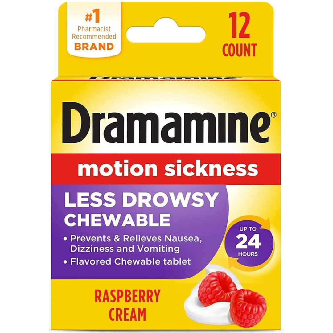 12-Count Dramamine All Day Motion Sickness Relief Chewable Tablets