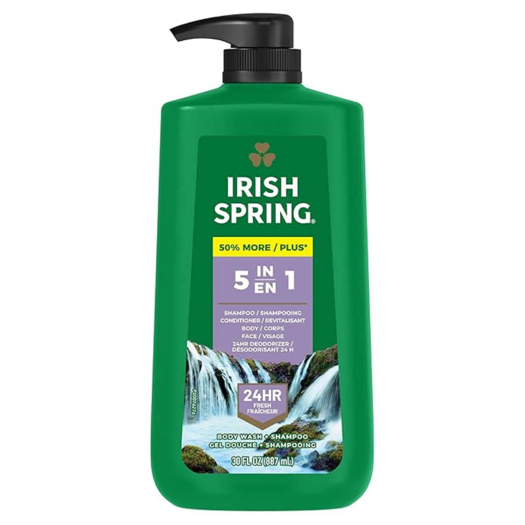 Irish Spring 5 In 1 Body Wash For Men (30 Oz Pump)