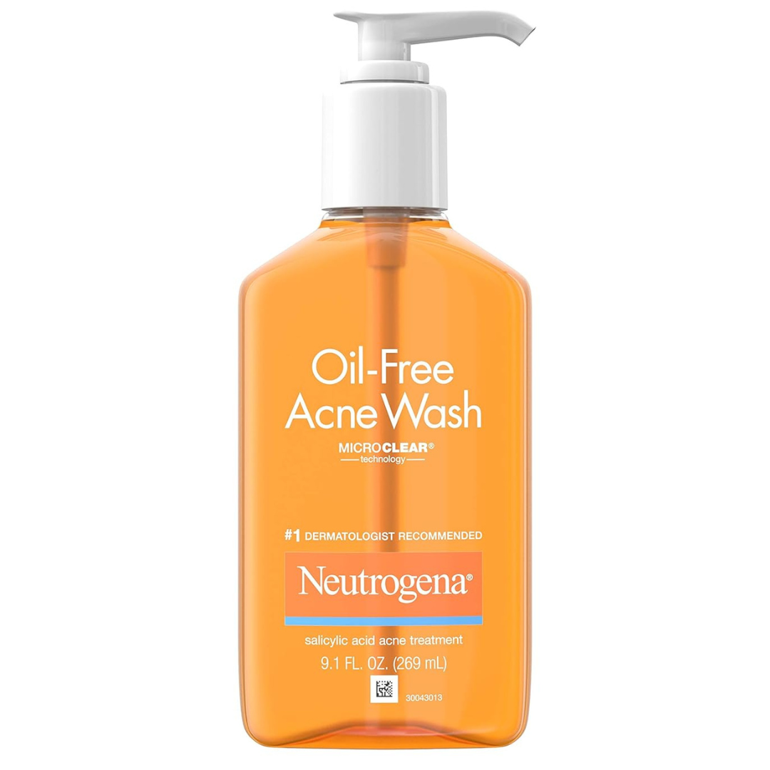 Neutrogena Oil-Free Facial Cleanser With Salicylic Acid For Acne-Prone Skin (9.1 Fl. Oz)