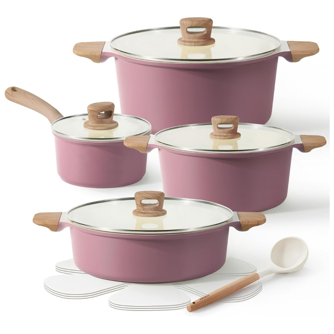 12-Piece Carote Induction Nonstick Pots And Pans Set