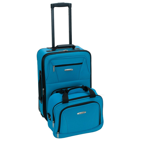 2-Piece Rockland Fashion Softside Upright Luggage Set (14"/19")