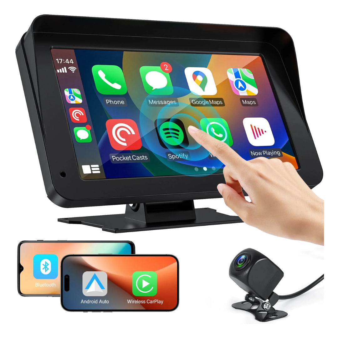 NEXPOW 7" Wireless Carplay Screen For Android Auto And Apple CarPlay