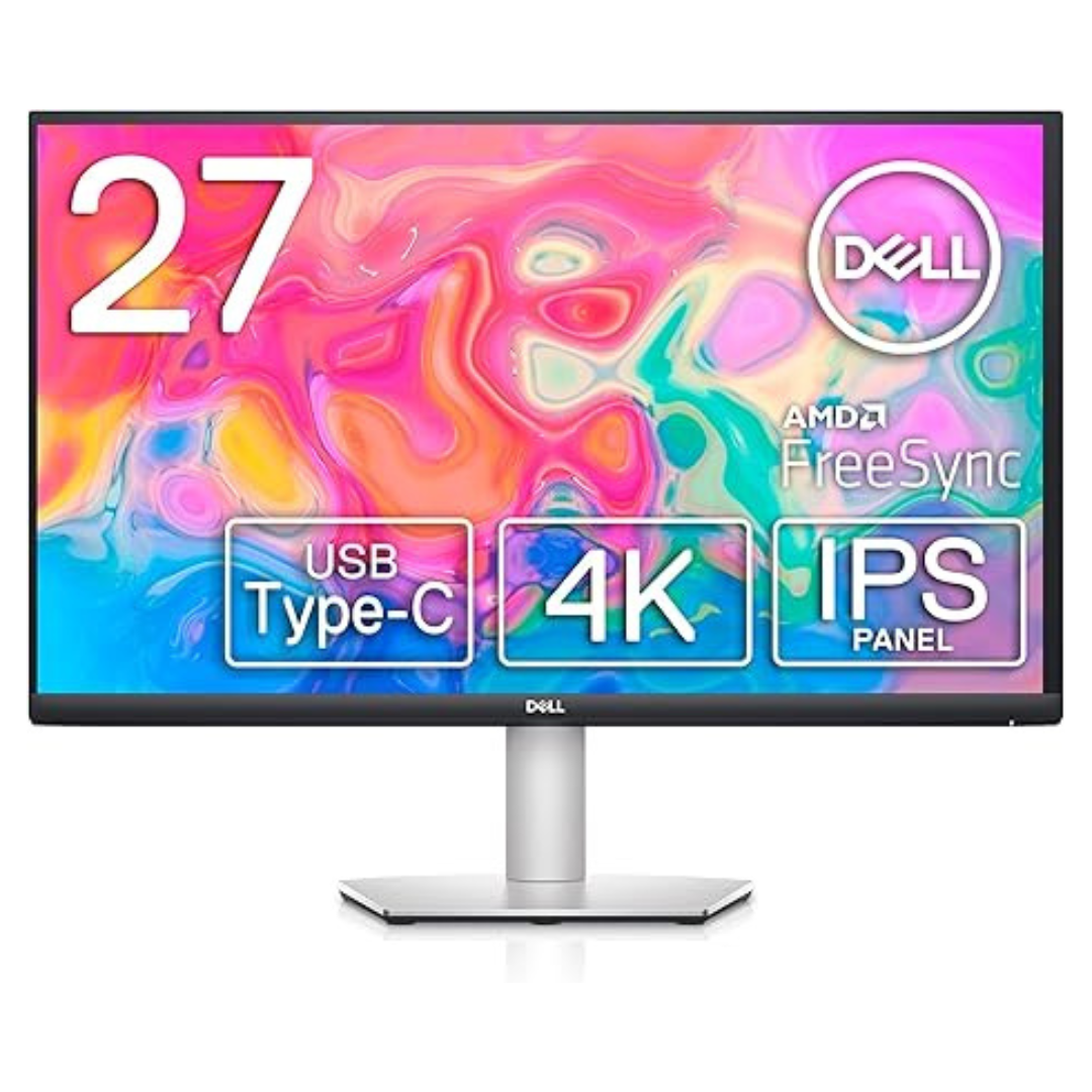 Dell S2722QC 27" 4K UHD IPS LED FreeSync Monitor With Built-In Speakers