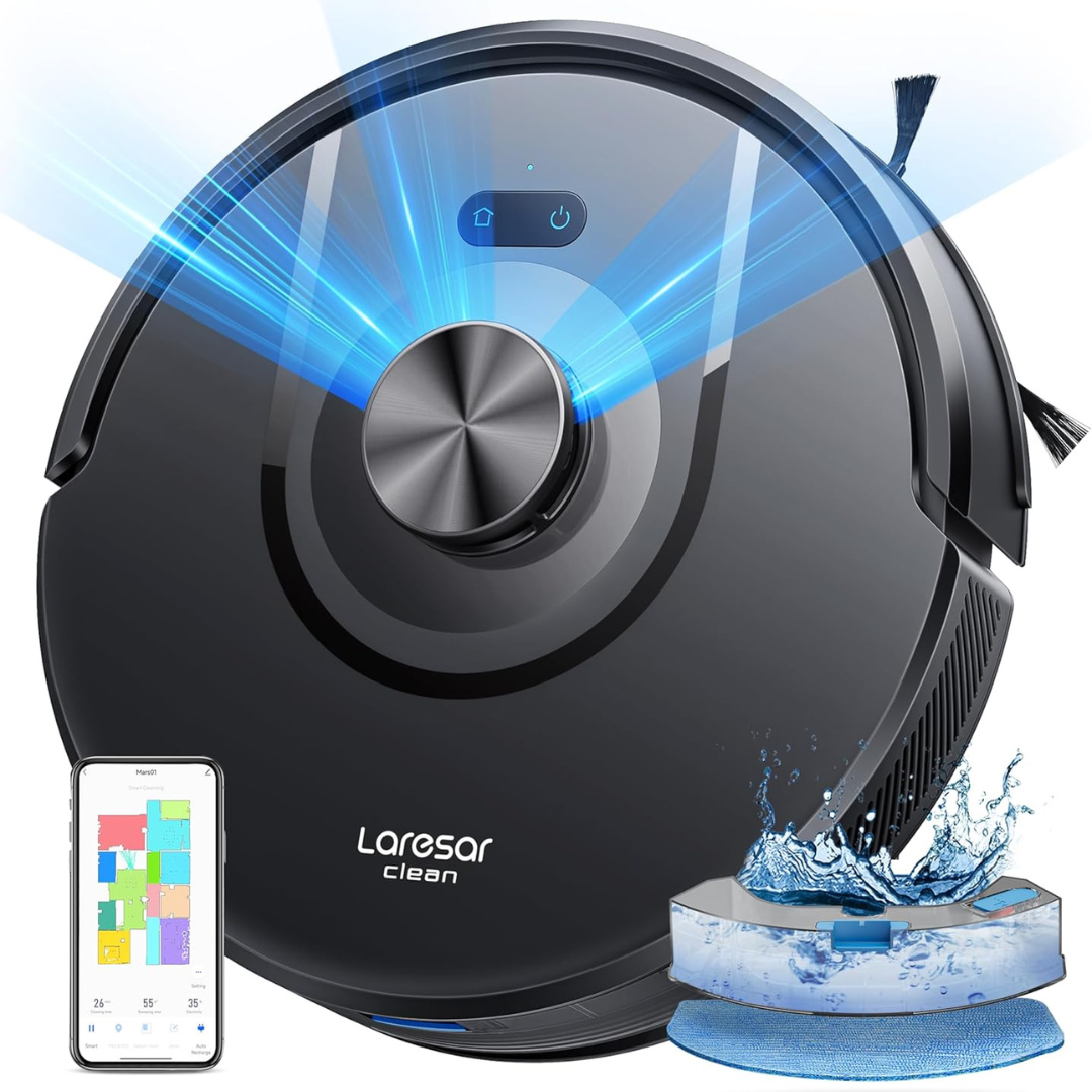 Laresar Clean 3-in-1 5000Pa Robot Vacuum and Mop Combo