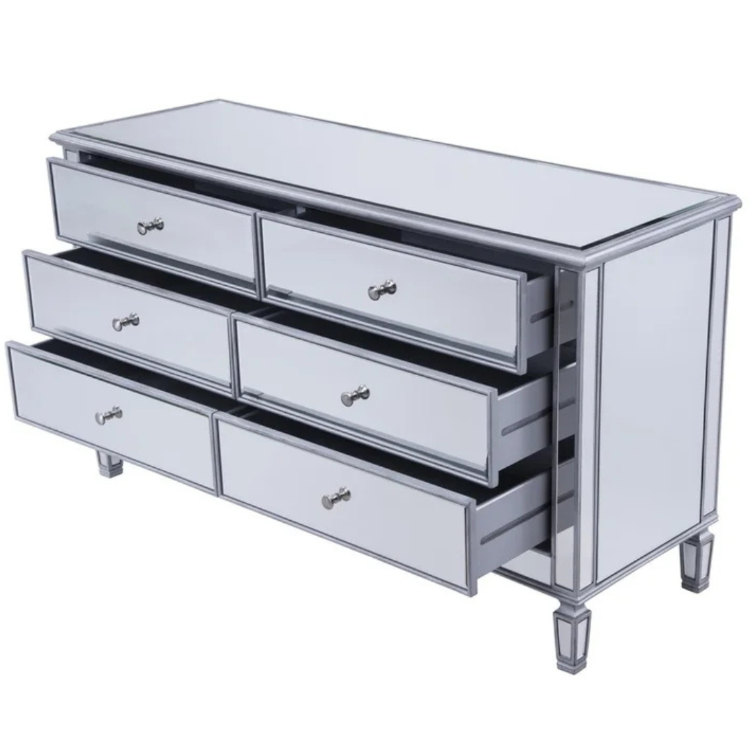 Etta Avenue Brixton 6 Drawer 60" W Double Dresser