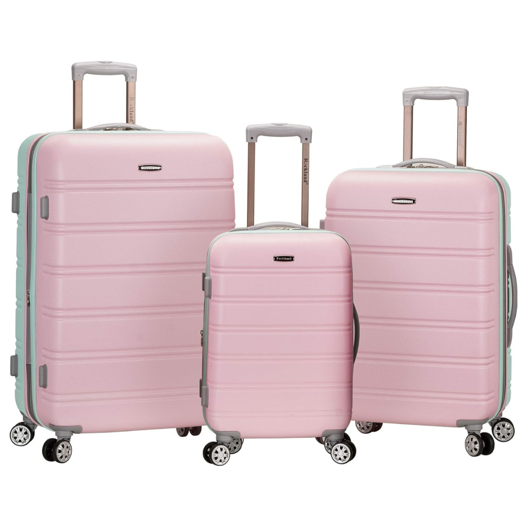 3-Piece Rockland Melbourne Hardside Expandable Luggage Set (20"/24"/28")