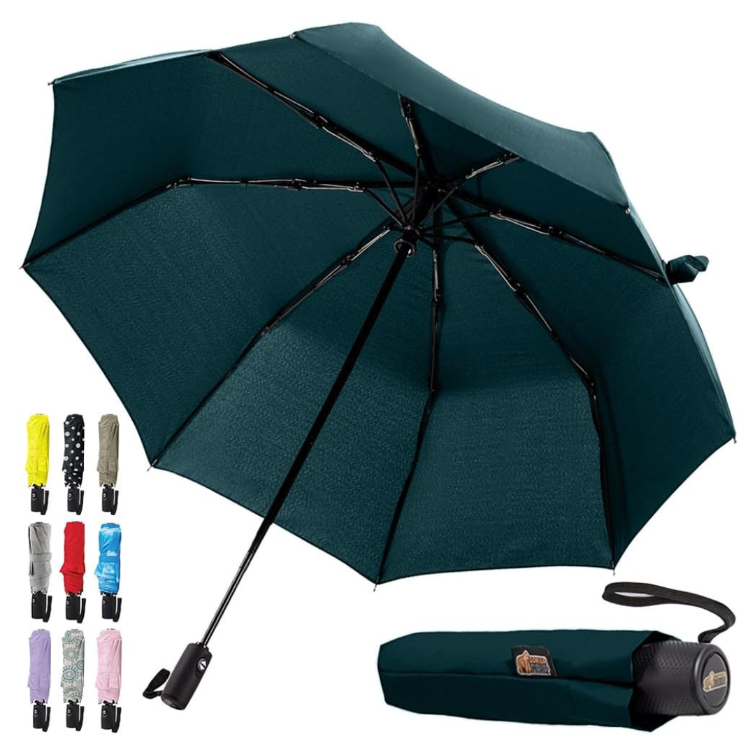 Gorilla Grip Windproof Compact Stick Umbrella (Various)