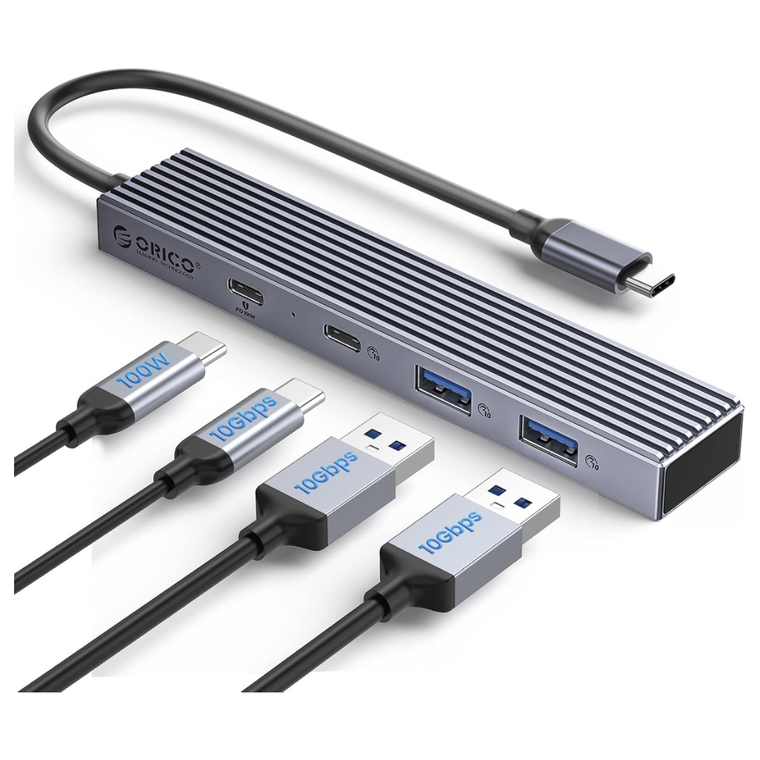 100W 4 Ports USB 3.2 Gen 2 USB-C Adapter