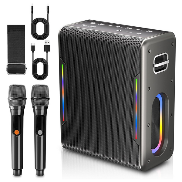 Zeelink Karaoke Machine With Two Wireless Microphones