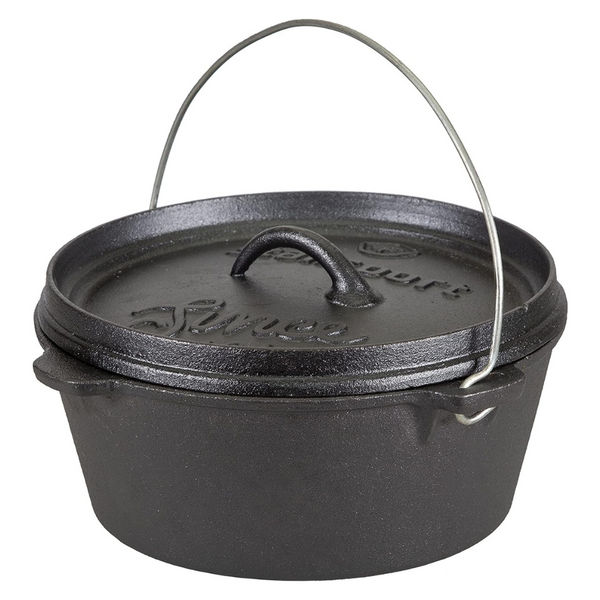 Stansport 16023 4-Qt Pre-Seasoned Cast Iron Dutch Oven