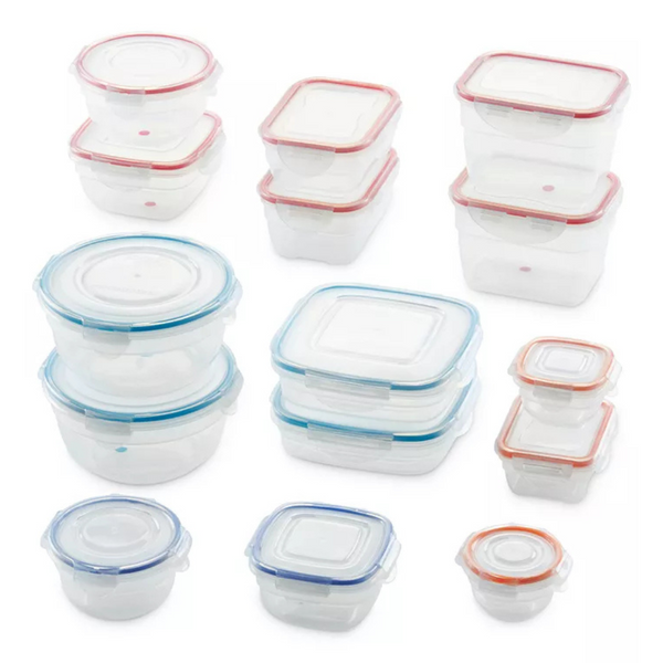 30-Piece LocknLock Color Matching Food Storage Container Set