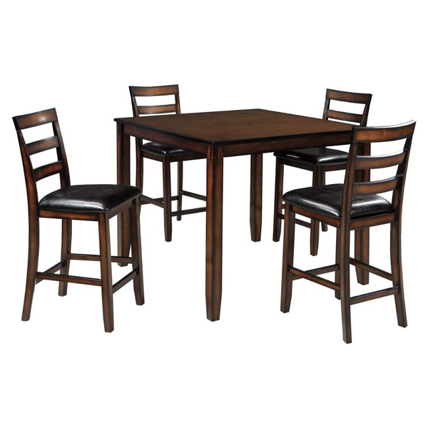 Signature Design By Ashley Coviar 5 Piece Counter Height Dining Set, Includes Table & 4 Barstools