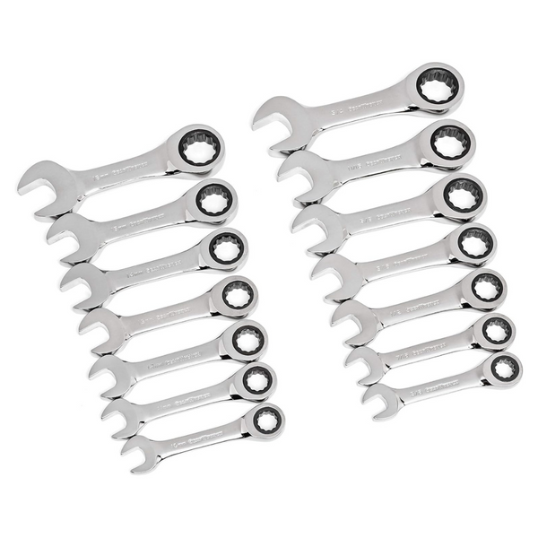 14-Piece Gearwrench 12 Point SAE/Metric Combination Wrench Set