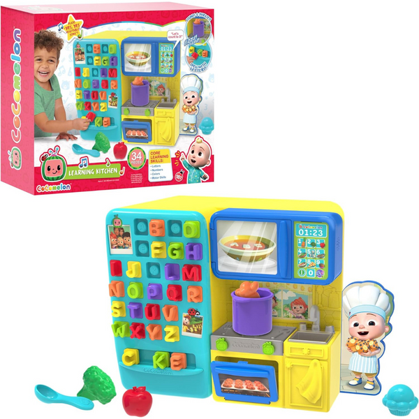 34-Piece Cocomelon Just Play Interactive Learning Kitchen Playset