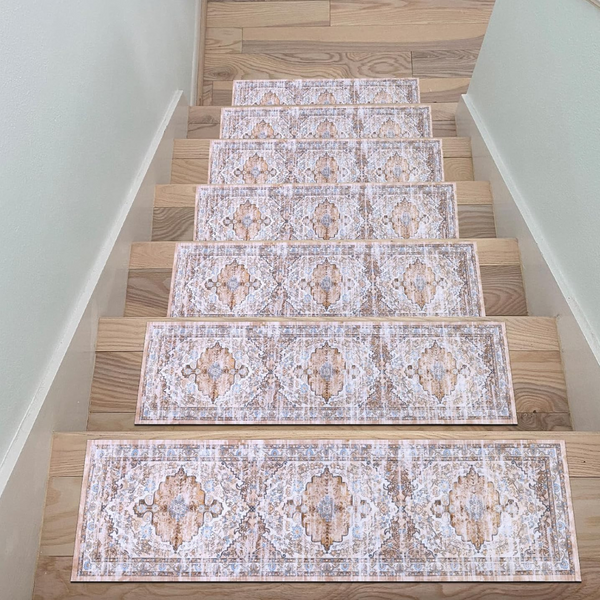 7 Pack 8" X 30" Non Slip Rubber Stair Rug Runner