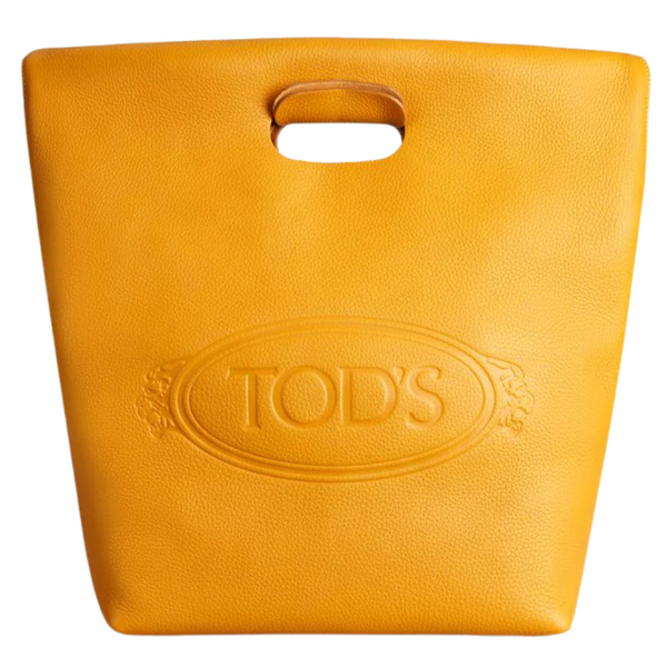 Tods Women's Leather Medium Shopping Tote (Yellow)