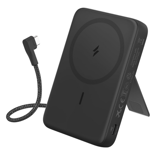 Anker Zolo 10000mAh Wireless Portable Magnetic Power Bank W/Built-Wn USB-C Cable