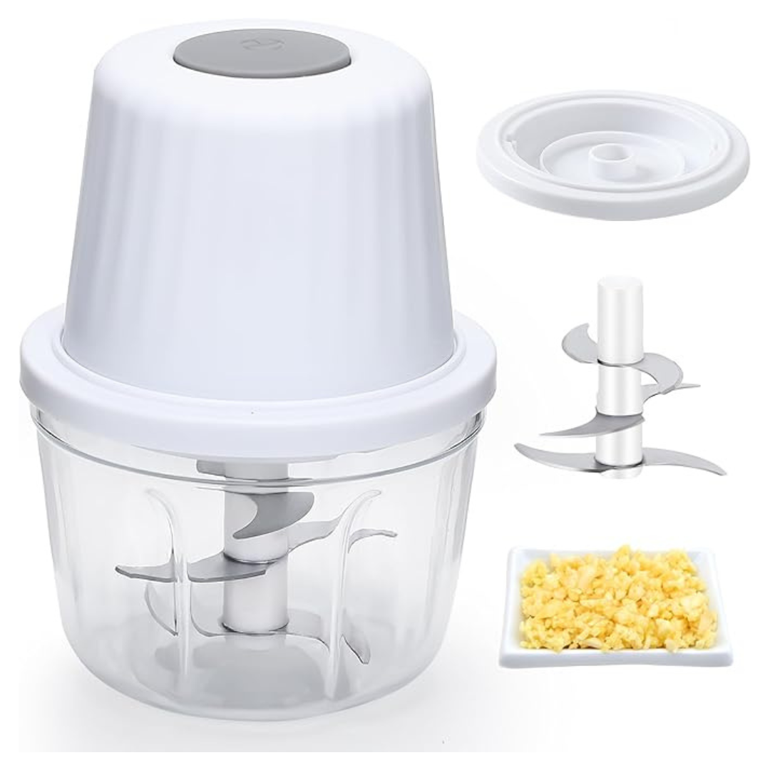 CHIDOYII 400ML Electric Garlic Chopper Cordless Mini Food Processor