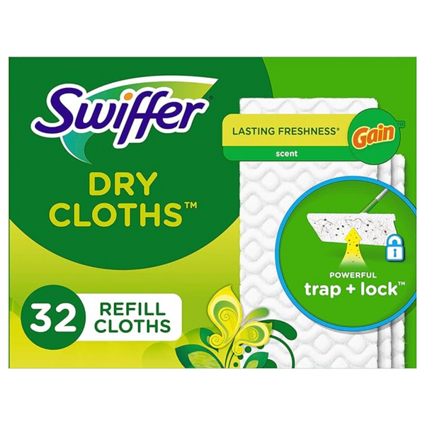 64-Count (2pk x 32ct) Swiffer Sweeper Dry Sweeping Cloth Refills