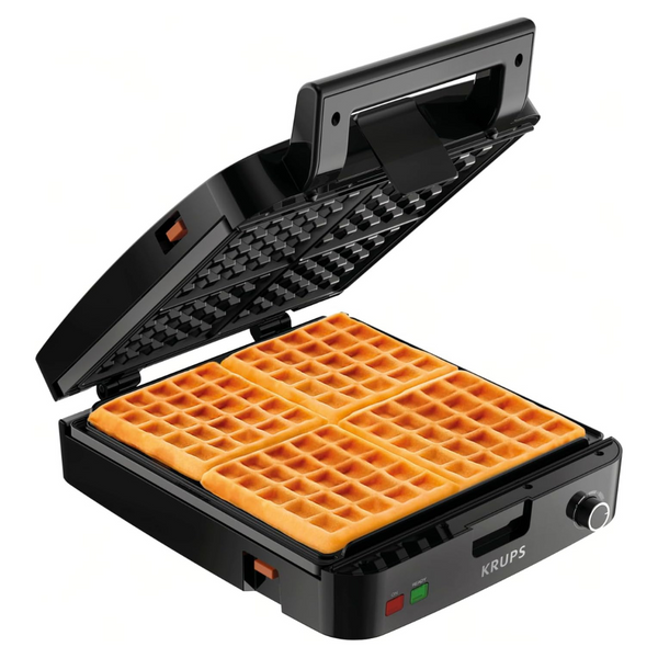 Krups 4-Slices Breakfast Set Stainless Steel Waffle Maker