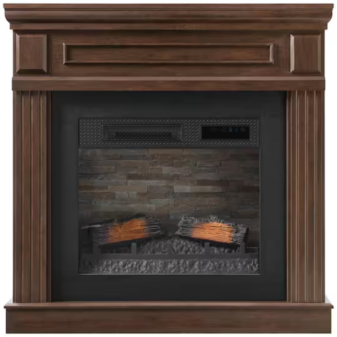 StyleWell Grantley 41" W Freestanding Electric Fireplace Mantel