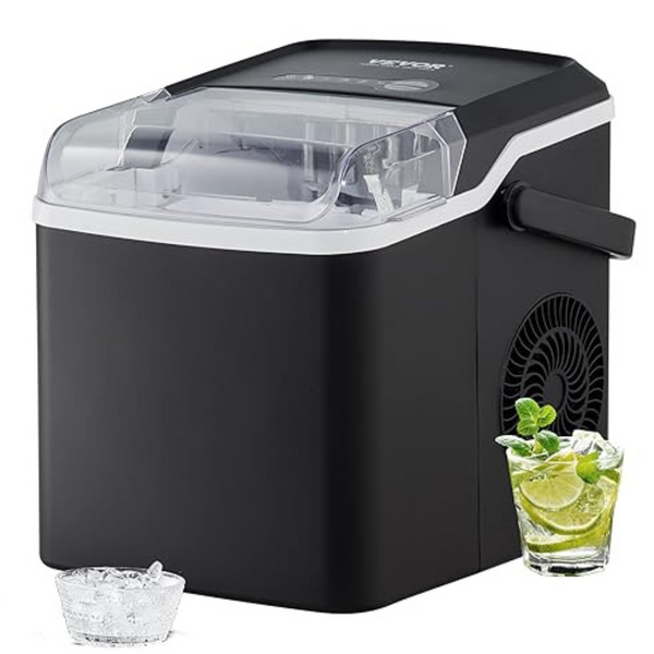 Vevor Self Cleaning Ice Maker Countertop with Scoop and Basket