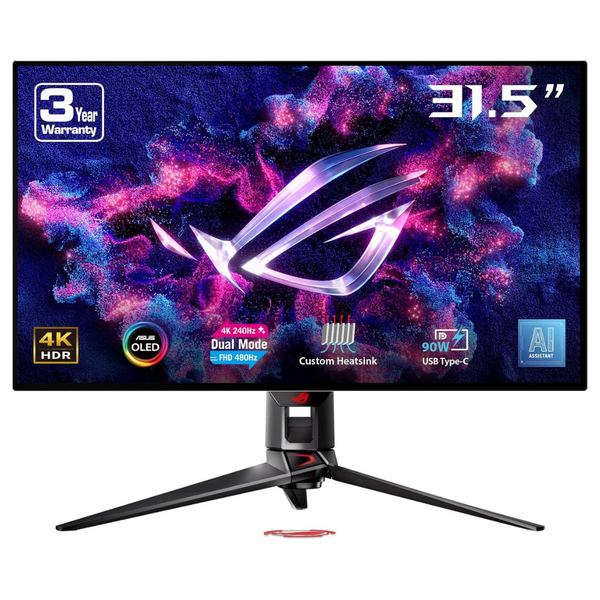 Asus ROG Swift 32" 4K UHD 240Hz 0.03ms HDR OLED Freesync and G-SYNC Compatible Monitor