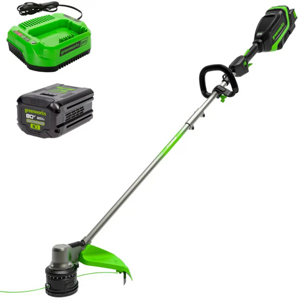 Greenworks 80V 17" Brushless String Trimmer with 2.0Ah Battery & Charger