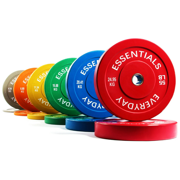 BalanceFrom Steel Hub Color Coded 370 lb Weight Plates Set