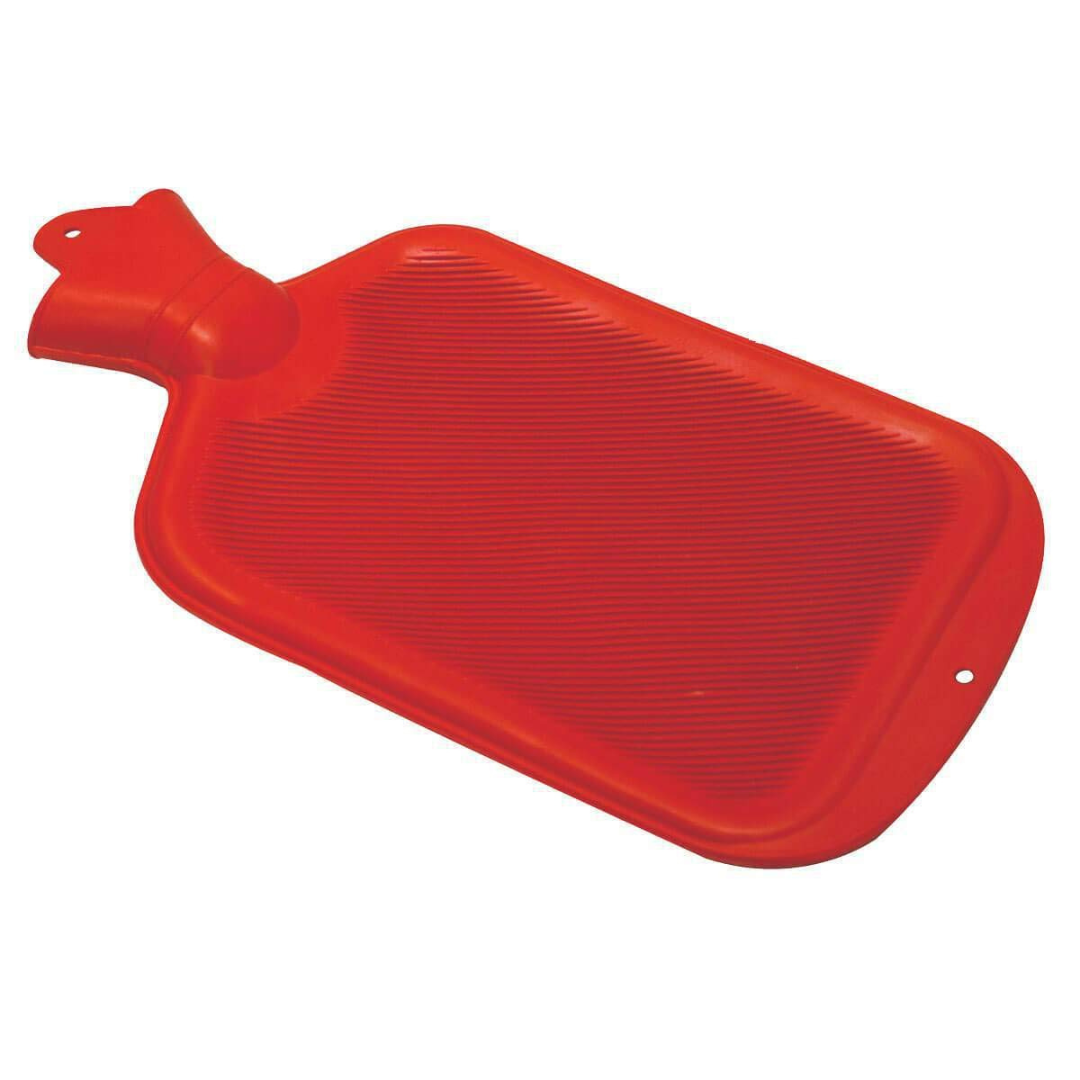 Relief Pak Classic Red Rubber Hot Compress Water Bottle, 2 Quart