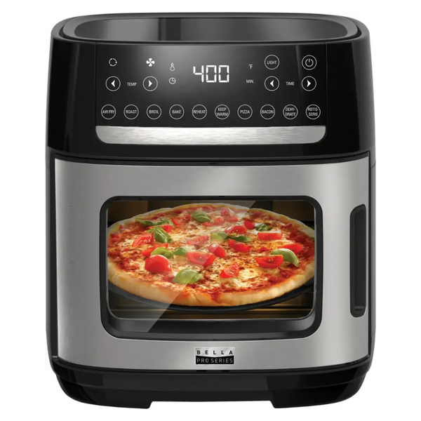 Bella Pro 12.6 Quart Touchscreen Air Fryer Pizza Oven With Rotisserie