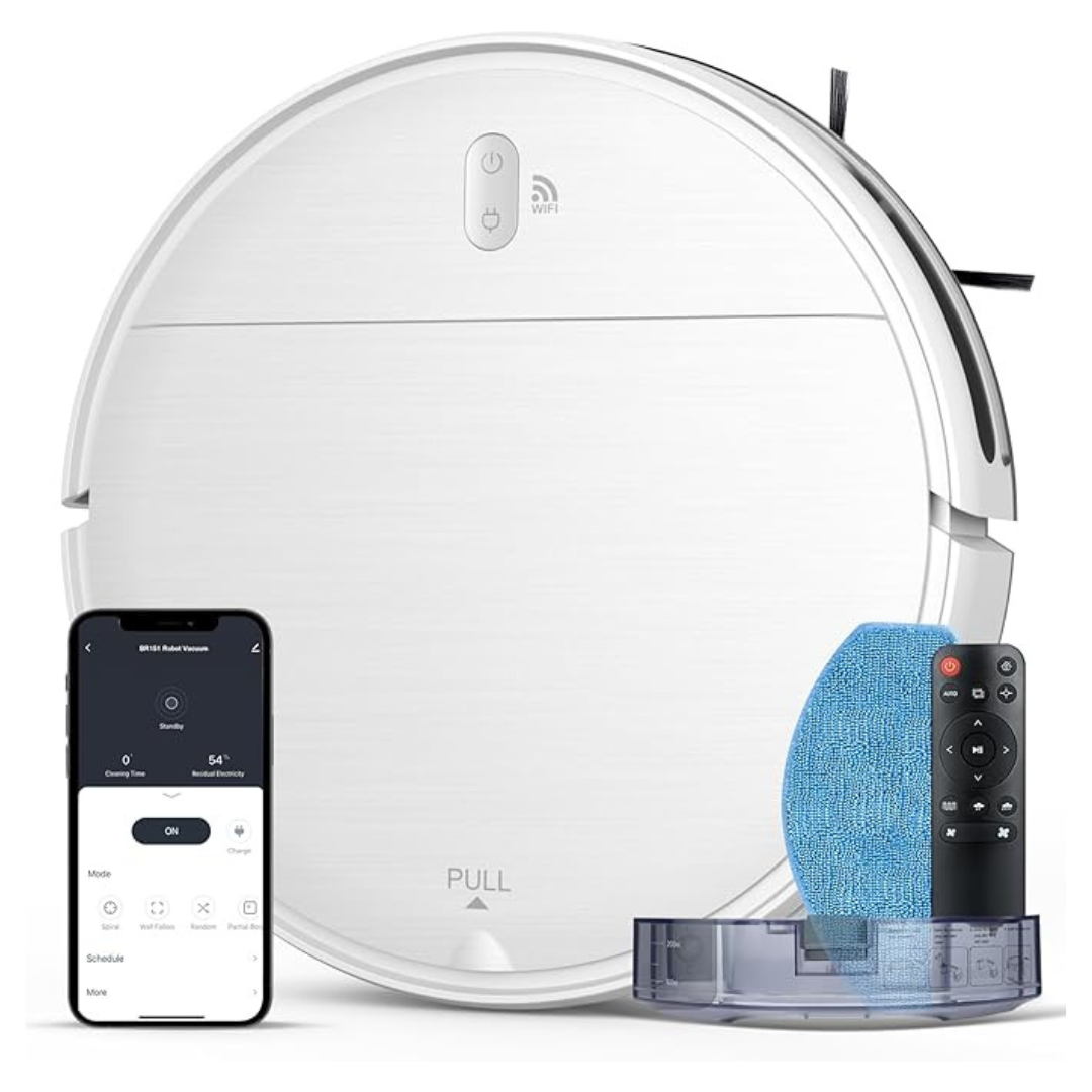 MAMNV 2 In 1 Robot Vacuum And Mop Combo