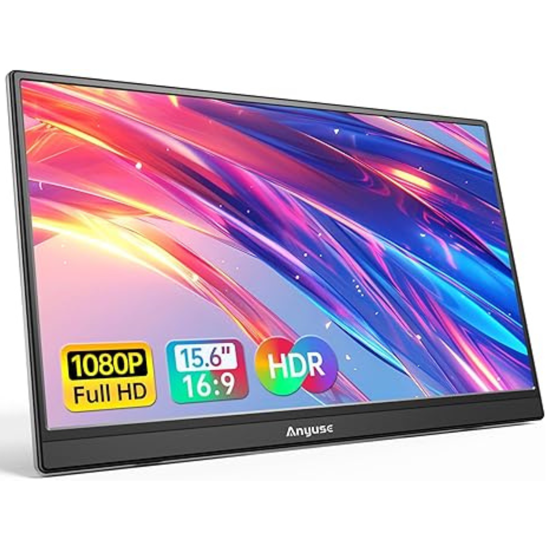 Anyuse 15.6" Portable FHD 5ms IPS Ultra-Thin Zero Frame Gaming Monitor