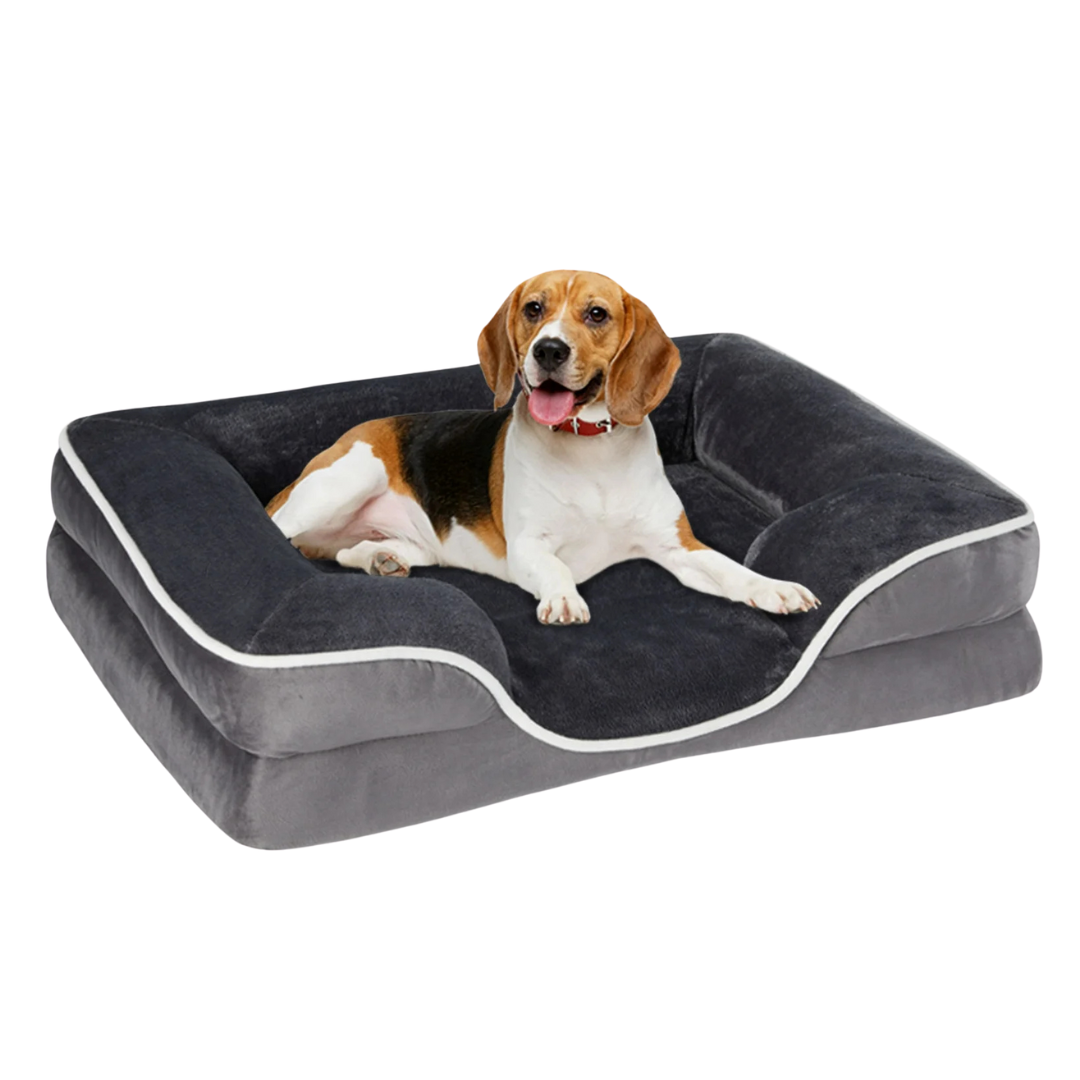 EDX 24" x 18" Orthopedic Supportive Foam Pet Couch Bed (2 Colors)