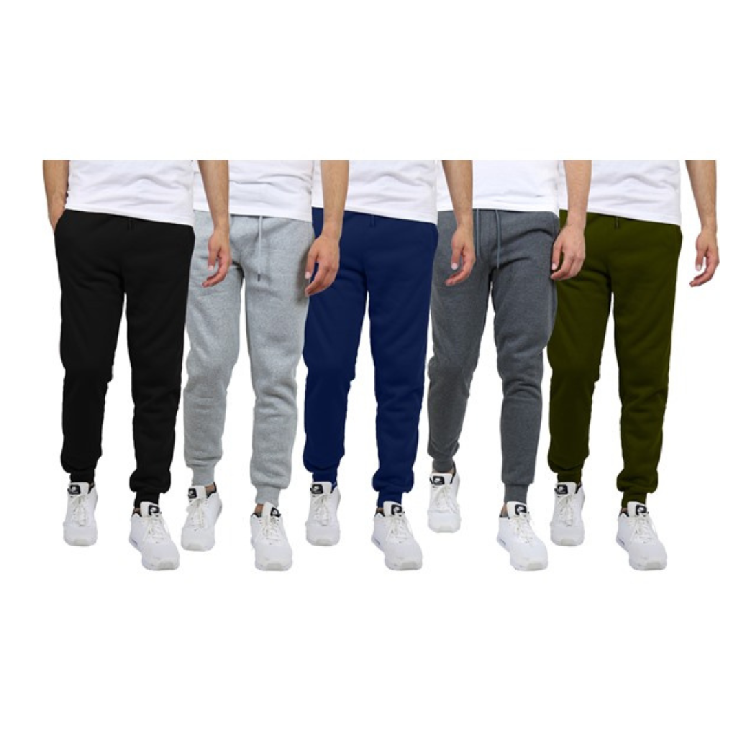 3-Pack Blue Ice Men's Fleece-Lined Jogger Sweatpants (Various)