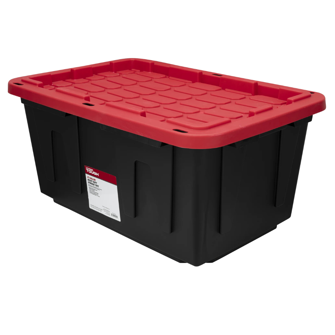 Hyper Tough 27 Gallon Snap Lid Plastic Storage Bin Container