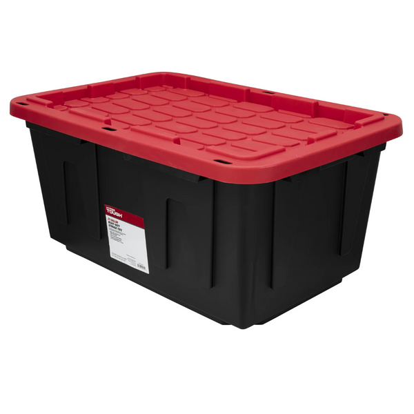 Hyper Tough 27 Gallon Snap Lid Plastic Storage Bin Container