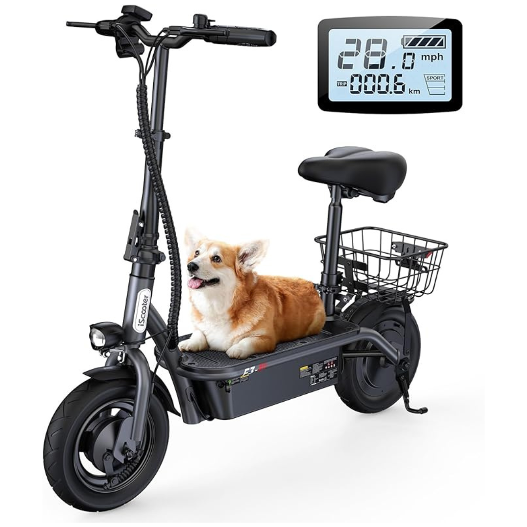 iScooter F3 Electric Scooter with Seat