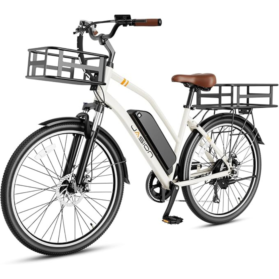 Jasion CB1 26'' City Electric Cruiser Bike with Removeable Battery