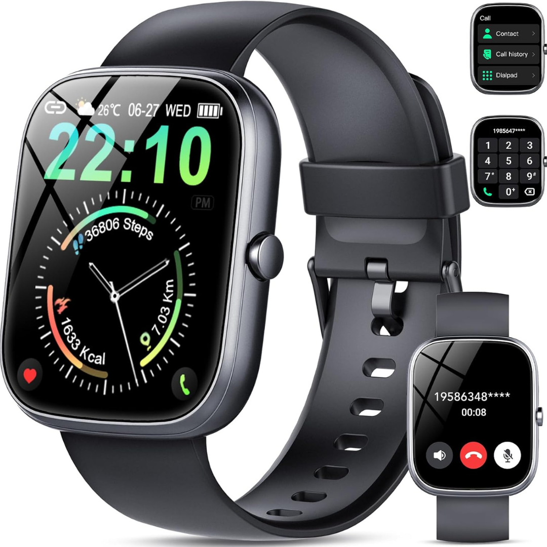 1.91" IP68 Waterproof Fitness Activity Tracker Smartwatch (Answer/Make Call)