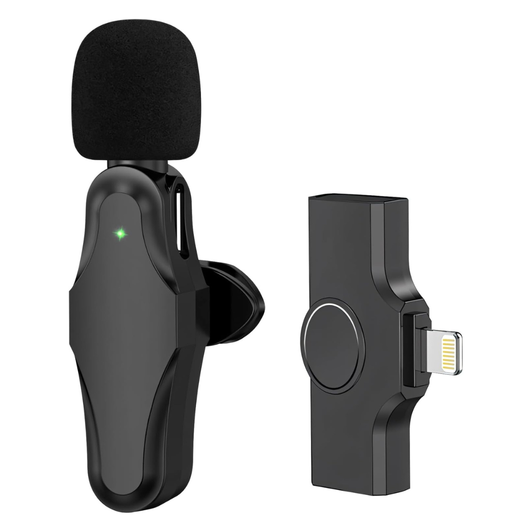 Professional Lavalier Wireless Microphone For iPhone iPad