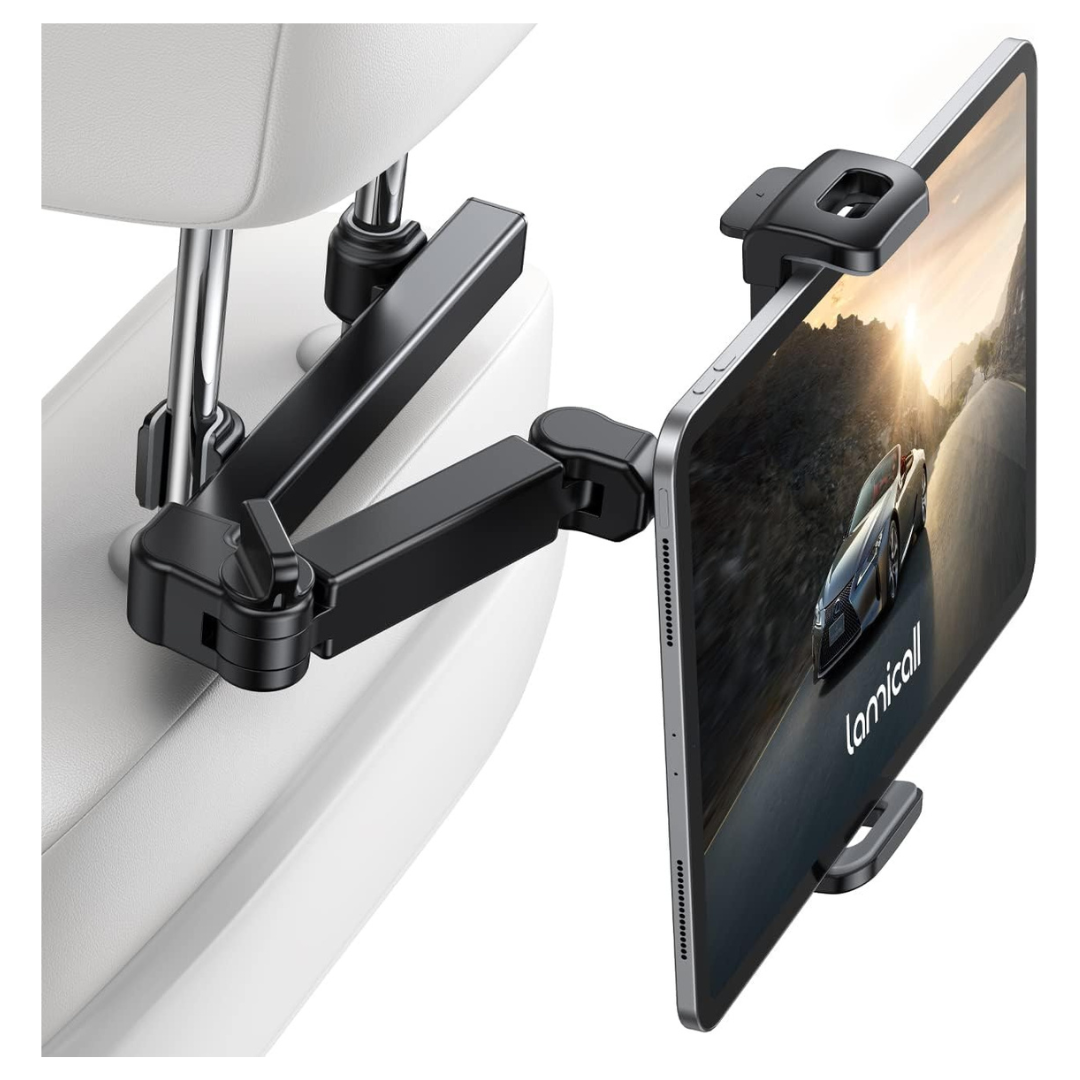 Lamicall 3-in-1 Adjustable Car Mount Headrest Tablet Holder