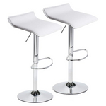 Set Of 2 SOLIDEE Adjustable Swivel Bar Stools