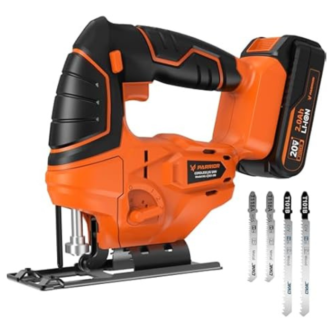 Parrior USPRJS01 20V Cordless Jig Saw Kit